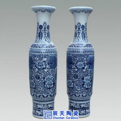 景德鎮(zhèn)落地大花瓶燒制工藝，多作陶瓷禮品用